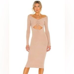 Lovers + Friends Aphra Dress in Nude
